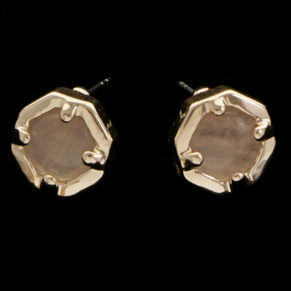 Express Post-Earrings Peach/Gold NWT - Picture 4 of 4